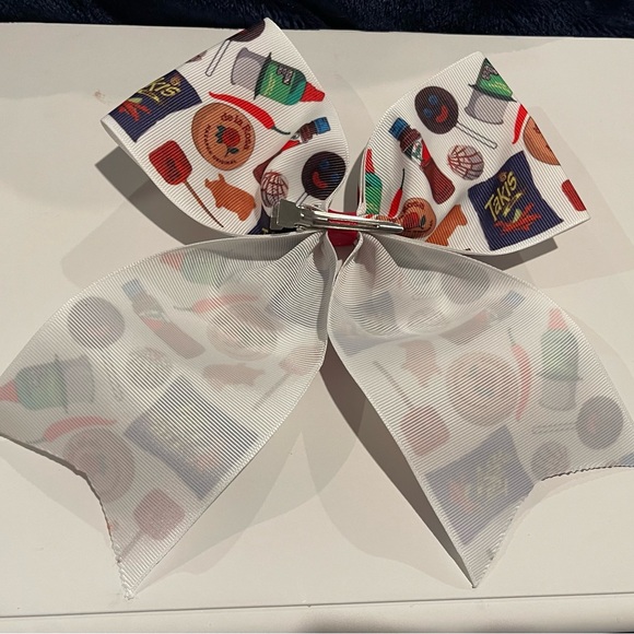 Handmade Mexican snacks cheer bow - Picture 2 of 2